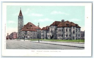 c1905 Woman's College Campus Building Tower Railway Baltimore Maryland Postcard