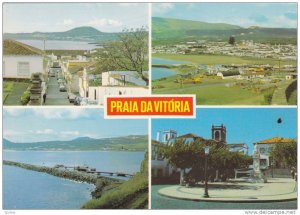 4-Views of Praia da Vitoria, ILHA TERCEIRA, Acores, Portugal, 50-70s