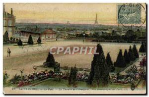 Postcard Old Saint Cloud Park The Terrace of & # 39Orangerie Panoramaique vie...