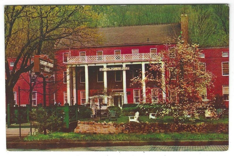 Vintage postcard of the Park View Inn, Berkley Springs, West Virginia 