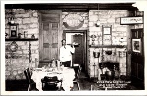 RPPC Rear View, Coffee Shop Old Talbott Tavern Bardstown KY Vintage Postcard V79