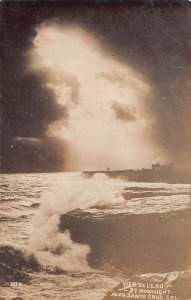 RPPC VIEU DE L'EAU NEAR SANTA CRUZ CALIFORNIA REAL PHOTO POSTCARD (c. 1910)