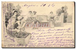 Postcard Old Women Fantasy