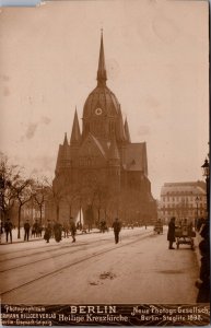 Germany Berlin Heilige Kreuzkirche Vintage RPPC 09.61