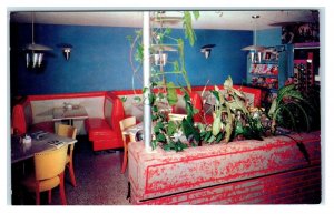 ST PETERSBURG, FL ~ Roadside BUCANEER RESTAURANT Interior  c1950s  Postcard