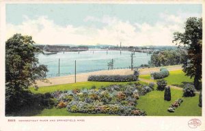 Connecticut River Springfield Massachusetts 1905c Detroit Publishing postcard