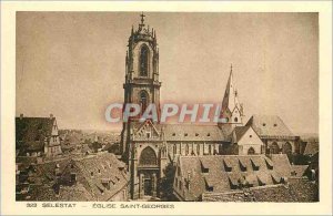 Old Postcard Selestat Eglise Saint Georges