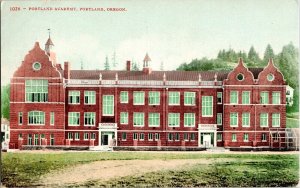 Portland Academy Oregon Divided Back Postcard Unposted Vintage United States 