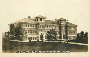 Bowers New Clay County High School 1908 RPPC Photo #4110 Postcard 11002