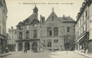 CPA MANTES-la-JOLIE-Hotel de Ville (260357) 