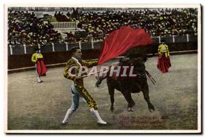 Postcard Old Bulls Bullfight Race