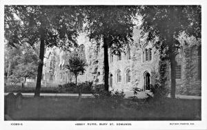 BURY ST EDMUNDS SUFFOLK UK~ABBEY RUINS-ROTARY PHOTO POSTCARD