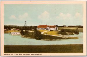 Lakeside Inn, Lake Milo, Yarmouth Nova Scotia NS Vintage Postcard M02