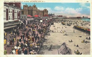 USA Beach And Boardwalk Scene Atlantic City 06.55