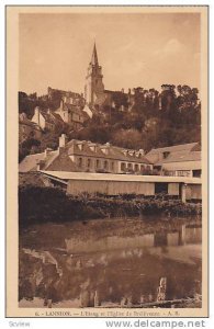 LANNION, L'Etang et l'Eglise de Brelevenez, Cotes d'Amor, France, 10-20s