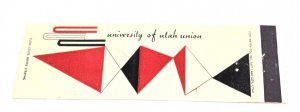 University of Utah Union 20 Strike Matchbook Cover