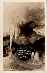 Black Hills South Dakota Chimes In Crystal Cave O'Neill Photo RPPC Postcard Z27