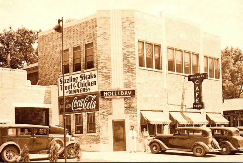 Coca Coloa Sign At Holliday Cafe Repro From Collection Of John Baeder