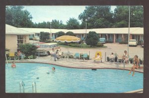 VALDOSTA GEORGIA ASHLEY OAKS MOTEL SWIMMING POOL ADVERTISING POSTCARD