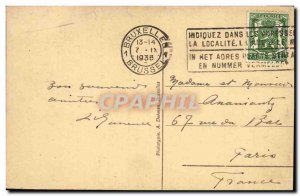 Old Postcard Brussels General view of the main square