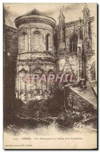 Old Postcard Vannes Renaissance Tower and Cloister of La Cathedrale