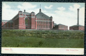 Federal Prison Atlanta Georgia ga old postcard