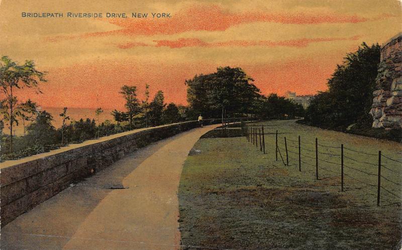 Bridlepath, Riverside Drive, New York, N.Y.,  Early Postcard, Unused