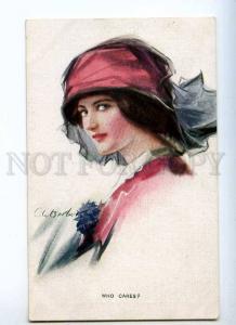 233218 FASHION Hat BELLE Lady Pink by BARBER vintage PC