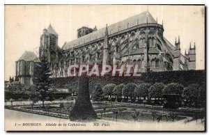 Old Postcard Bourges Apse of the Cathedral