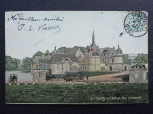 France Oise CHANTILLY LE CHATEAU Vue d'ensemble c1906 Postcard by L.V. & Co.