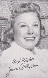 Vintage Arcade Card June Allyson