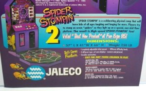 Spider Splattin Arcade FLYER Jaleco Spider Stompin 2 Original NOS Redemption