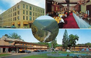 Wellsboro Pennsylvania 1960s Postcard Penn-Wells Motor Hotel & Motel