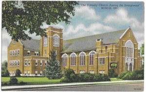 Riverside United Brethren Church, Muncie, Indiana, The Friendly Church Among...