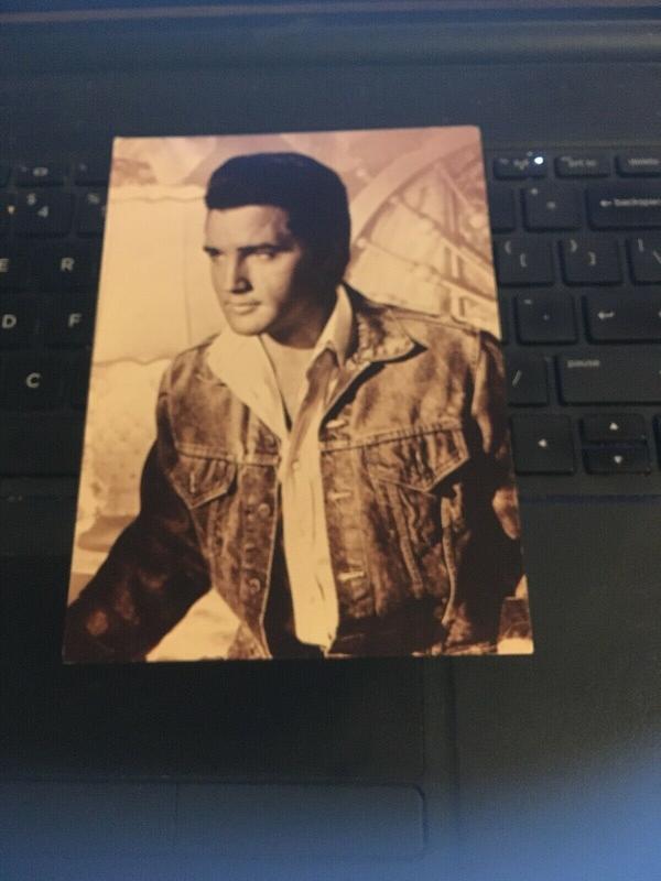 Vintage Postcard - ELVIS Presley , In Denim Jacket