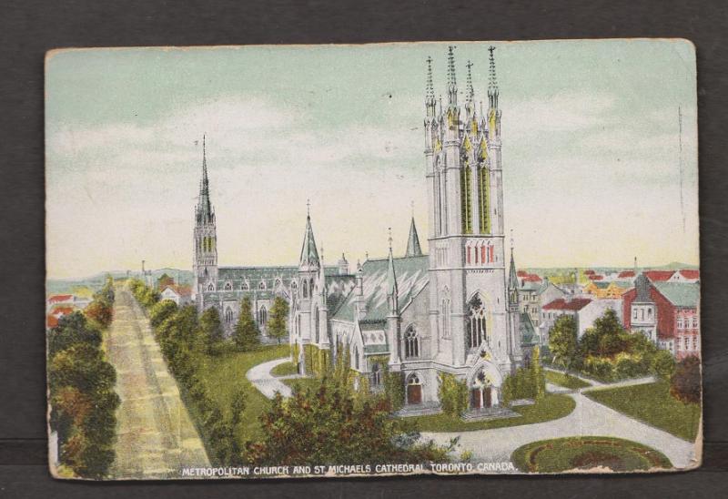 Metropolitan Church & St Michaels Cathedral, Toronto ON - Used 1908 - Cnr & Edge