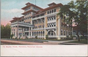 Postcard Moana Hotel Honolulu Hawaii
