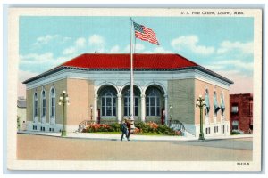 c1940 Exterior View U.S Post Office Building Laurel Mississippi Vintage Postcard