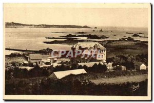 Old Postcard The Arcouest The Hotel Le Barbu Vue Generale taken Roc hou