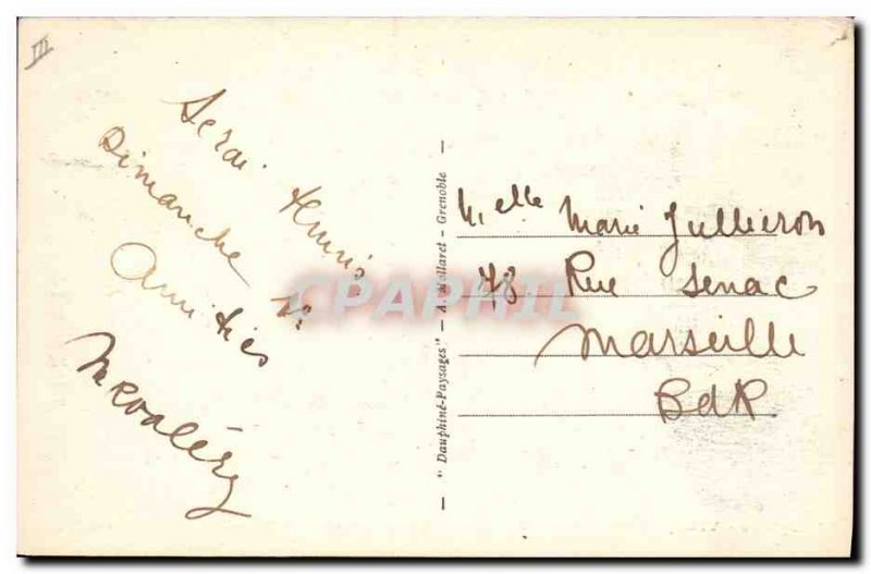 Old Postcard Dauphine Villard de Lans Grand Hotel de Paris Tennis