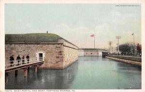 Group of 4 Fort Monroe Virginia Views Detroit Publishing Antique PC (J32001)