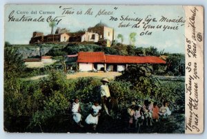 Guatemala City Guatemala Postcard Cerro Del Carmen 1908 Antique Posted