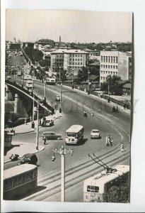 448901 USSR 1966 year Omsk bridge over the river Om photo postcard
