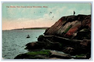 1912 The Rocks Ten Pound Island Gloucester Massachusetts MA Antique Postcard