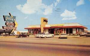 Jolly's Motel Restaurant Cars US 31 Cave City Kentucky 1960 postcard