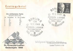 Schach Festival Berlin 1968 Chess Envelope 1968 