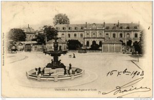 CPA TROYES Fontaine Argence et Lycée (723268)