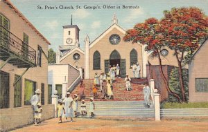 St Peters Church Oldest in Bermuda Bermuda Postcard