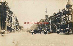 MN, Austin, Minnesota, RPPC, Main Street, Business Section, Co-Mo Photo No 0785