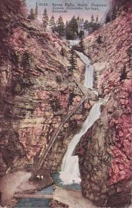 Colorado Colorado Springs Seven Falls South CHeyenne Canon 1920